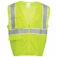 J. J. Keller SAFEGEAR Safety Vest Type R Class 2 with Glow in the Dark Safety Tape