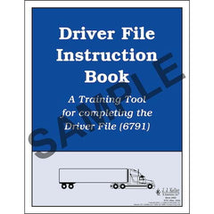 J. J. Keller Driver File Instruction Book, Services Edition - 1-Ply, 8-1/2" W x 11" L