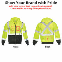 SAFEGEAR® Zipper Sweatshirt Type R Class 3 and CSA Z96-22