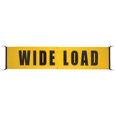 J. J. Keller Vinyl Wide Load/Oversize Load Banner w/ Bungee Cords Sewn In - 7' W x 18" L