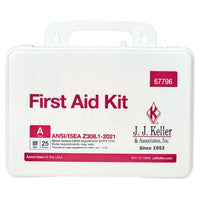 J.J. Keller First Aid Kit: 25-Person Class A ANSI Z308.1-2021