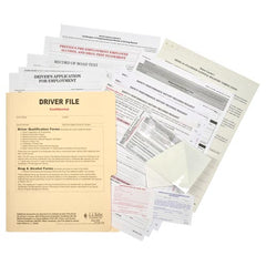 J. J. Keller Driver Qualification File Packet, Services Edition - 1-Ply, 9-1/2" W x 11-3/4" L