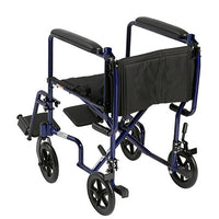 Drive Lightweight Transport Wheelchair, 19" Seat, Red — for Strength Training and Rehabilitation