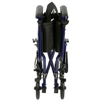 Drive Lightweight Transport Wheelchair, 19" Seat, Red — for Strength Training and Rehabilitation