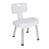 Drive Bathroom Safety Shower Chair with Folding Back — for Safe Bathing and Hygiene