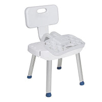 Drive Bathroom Safety Shower Chair with Folding Back — for Safe Bathing and Hygiene