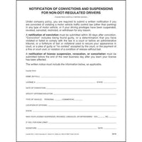 J.J. Keller Notification of Convictions and Suspensions for Non-DOT-Regulated Drivers