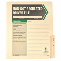 J.J. Keller File Folder for Non-DOT-Regulated Drivers