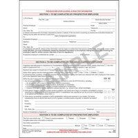 J.J. Keller Previous Employer Alcohol & Drug Test Information - Snap-Out Format (Pack of 50)