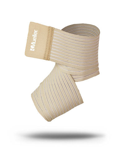 Mueller Wonder Wrap elastic and nylon wrap, Beige, 3" x 2.3 ft, S/M — for Mueller in Clinical and Institutional Care