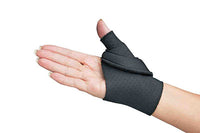 North Coast Medical Comfort Cool Thumb CMC Abduction, Black, Large (8" to 9" Circumference), Right — for Wrist in Clinical and Institutional Care