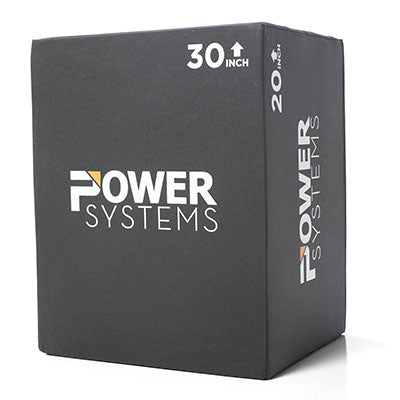 Power Systems 3-in-1 Foam Plyo Box, 20" x 24" x 30" — for Strength Training and Rehabilitation