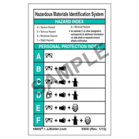 J.J. Keller HMIS III Wallet Card - Plastic 2-Sided (Pack of 10)