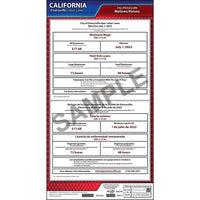 J.J. Keller California / Emeryville Municipal Code Poster - Polypropylene