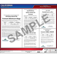 J.J. Keller California / Fremont Minimum Wage Poster - Polypropylene