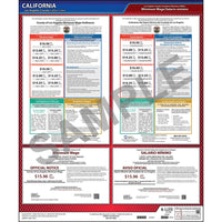 J.J. Keller California / Los Angeles County Minimum Wage Poster - Polypropylene