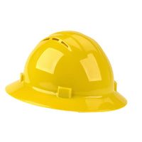 SAFEGEAR® Vented Full Brim Ratchet Hard Hat with Accessory Slot