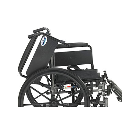 Drive Cruiser III Light Weight Wheelchair with Flip Back Removable Arms, Full Arms, Elevating Leg Rests, 18" Seat — for Strength Training and Rehabilitation
