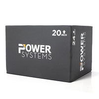 Power Systems 3-in-1 Foam Plyo Box, 16" x 20" x 24" — for Strength Training and Rehabilitation