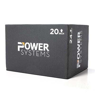 Power Systems 3-in-1 Foam Plyo Box, 16" x 20" x 24" — for Strength Training and Rehabilitation
