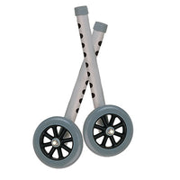 Drive Extended Height Walker Wheels and Legs Combo Pack, 5" Wheels, 1 Pair — for Safe and Supported Mobility