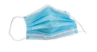 Strapit Surgimask Face Masks, 3 ply disposable with ear loops, ASTM Level 2, Box of 50 — for PPE in Clinical and Institutional Care