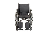 Drive Viper Plus GT Wheelchair with Universal Armrests, Elevating Legrests, 22" — for Mobility and Patient Transport
