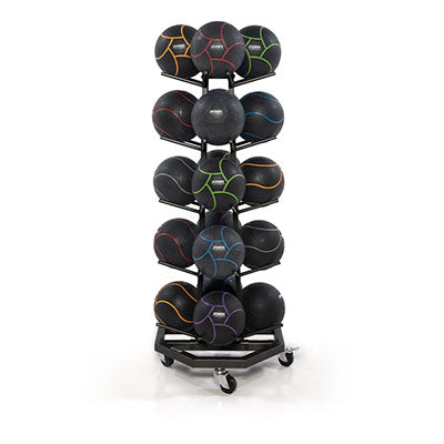 Power Systems Premium Med Ball Tree, Black — for Strength Training and Rehabilitation