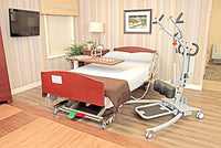 Drive Bed End, Mill Creek Oslo Cherry, Foot Panel with Embedded Staff Control, 42" — for Exercise and Therapy Floor Work