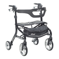 Drive Nitro Sprint HD Rollator, Black — for Safe and Supported Mobility