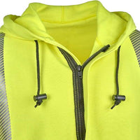 JJ Keller® SAFEGEAR® Flame Resistant Hi Vis Full-Zip Sweatshirt, Type R Class 3, CAT 2