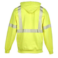 JJ Keller® SAFEGEAR® Flame Resistant Hi Vis Pullover Hooded Sweatshirt, Type R Class 3, CAT 2