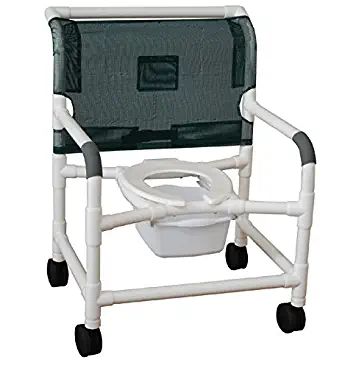 MJM International 126-LP Wide Shower Chair 26" Internal Width