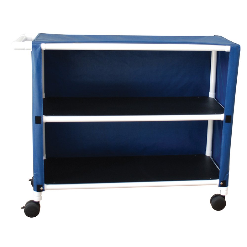 MJM International 350 Non-Magnetic (MRI) Jumbo Linen Cart With Mesh Or Solid Vinyl Cover