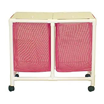 MJM International E218-D Echo Double Hamper With Mesh Bags