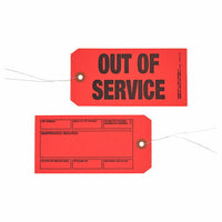 J.J. Keller Out of Service/Maintenance Required Tags (Pack of 50)
