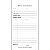 J.J. Keller Private Carrier Manifest