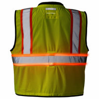 Coast Lighted Black Bottom Safety Vest Type R Class 2