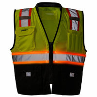 Coast Lighted Black Bottom Safety Vest Type R Class 2