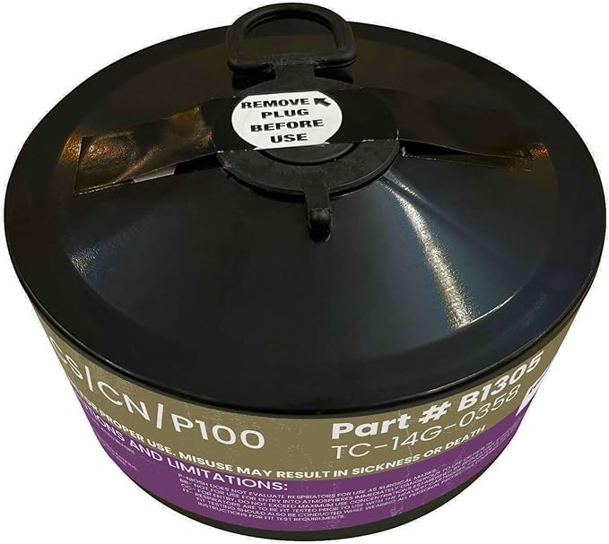 Elmridge B1305-4 – 4-Pack Riot Control Canisters 40mm NATO CS/CN/P100 Respiratory Protection