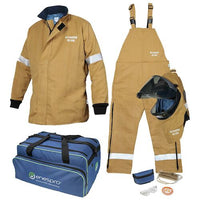 JJ Keller Enespro® 65 Cal Arc Flash Jacket & Bib Kit with Lift Front Hood