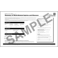 J.J. Keller Form 300A Summary of Work-Related Injuries and Illnesses