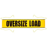 J.J. Keller Vinyl Wide Load/Oversize Load Banner with Grommets for Ropes