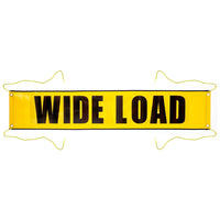 J.J. Keller Vinyl Wide Load/Oversize Load Banner with Grommets for Ropes
