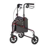 Rhythm Healthcare Rally Lite Aluminum 3-Wheel Walker with Tote