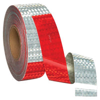 JJ Keller Conspicuity Tape Rolls for Trailers - 11" Red / 7" White, Avery Dennison, 5-Year Warranty