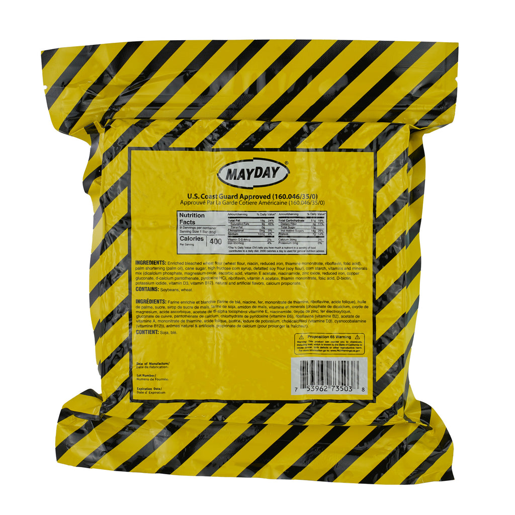 MayDay 3600 Calorie Emergency Food Ration Bar - High-Calorie Survival Nutrition