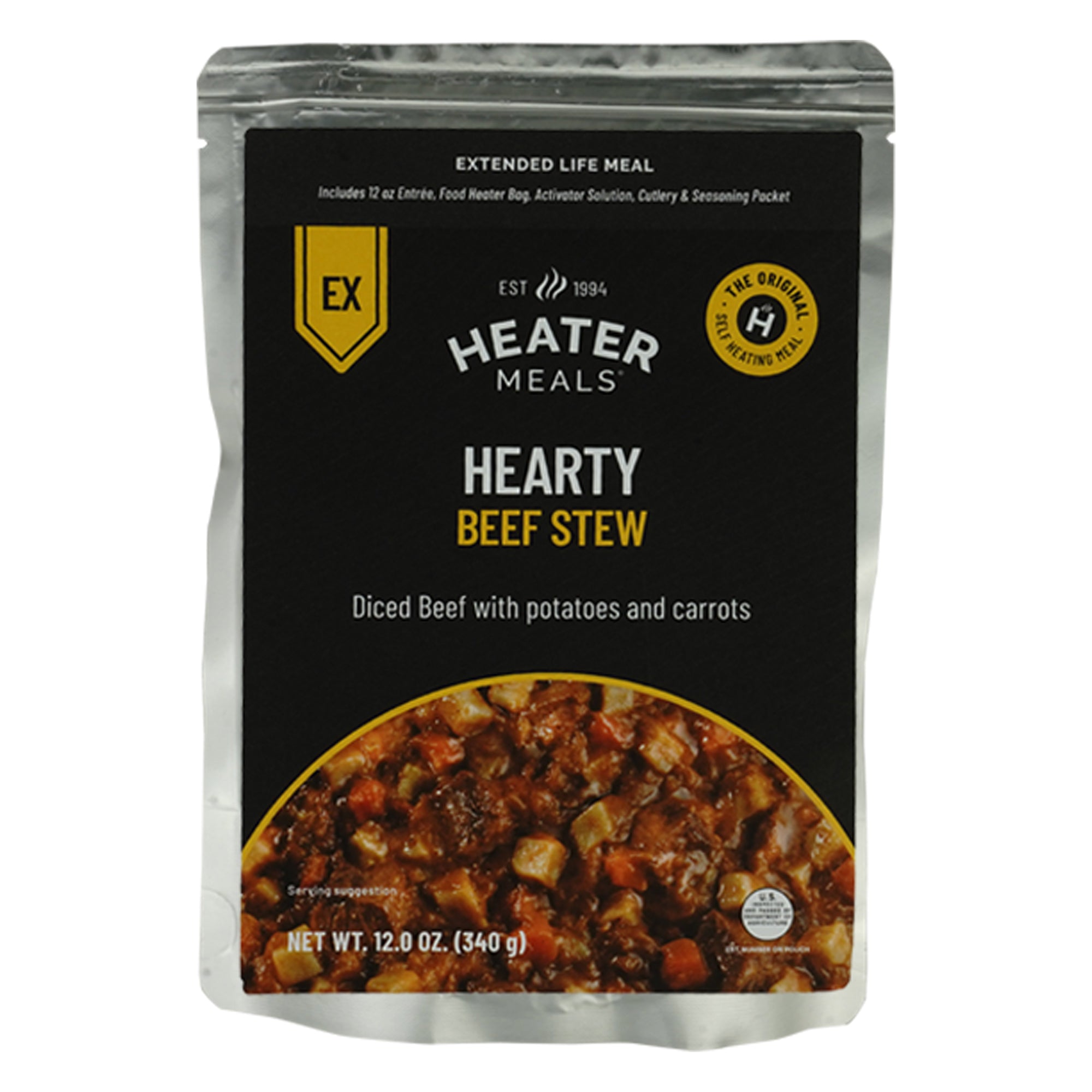 MayDay Heater Meals Self-Heating Emergency Food Rations (18 per Case)