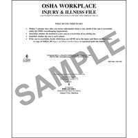 J.J. Keller Workplace Injury & Illness File Folder - Folder Only
