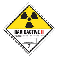 J.J. Keller Class 7 Radioactive II Labels - Paper, 50 Sheets/Pk (2 Labels/Sheet)